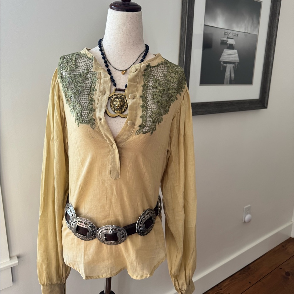 I Put a Spell on You Cutwork Embroidered Blouse by Chasing Unicorns - Picture 5 of 13